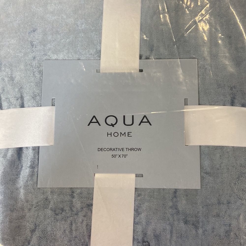 Aqua 50 X 70 VELVET OMBRE. - Picture 2 of 3